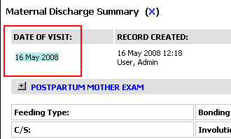 Editing date of visit metadata