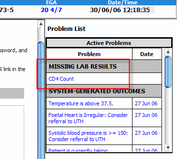 Missing lab results